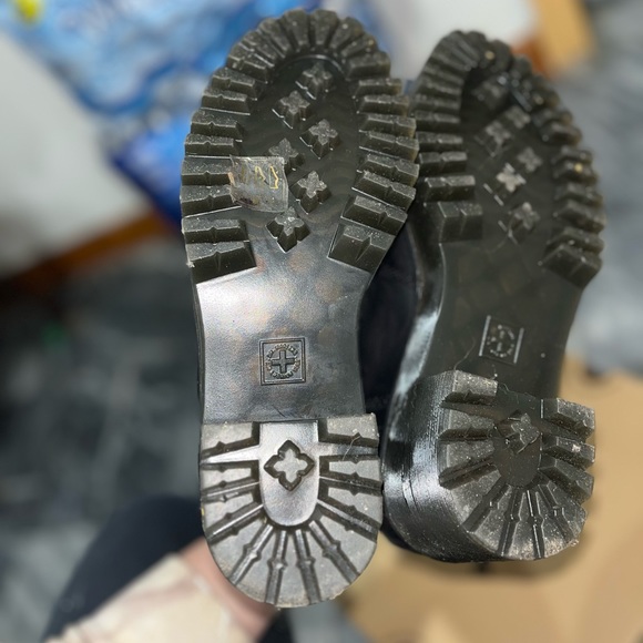 Dr.MARTENS BLACK PLATFORM ROMETTY BOOTS SIZE 6 - Picture 7 of 11